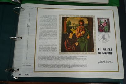 null 6 albums de feuillets philatéliques Catalogue CEF et Timbres. En l'état.
