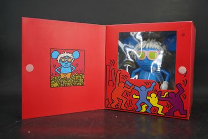 null D'après KEITH HARING, Andy Mouse Blue, édition TOYGROUP. Boîte insolée.
