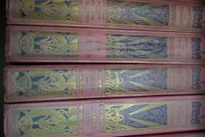 null Réunion de volumes reliés Jules Verne, Hetzel. En l'état. 12 volumes.