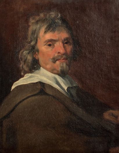 ÉCOLE FRANÇAISE VERS 1640 Portrait de gentilhomme
Huile sur toile.
60 x 49,5 cm.
Cadre...