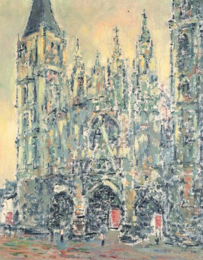 MAURICE LOUVRIER (1878-1954) * La cathédrale de Rouen
Huile sur toile, signée en...