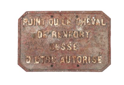 null RARE PLAQUE D’INFORMATION DE RUE EN DÉCLIVITÉ, PARIS
Fonte, de forme rectangulaire,...