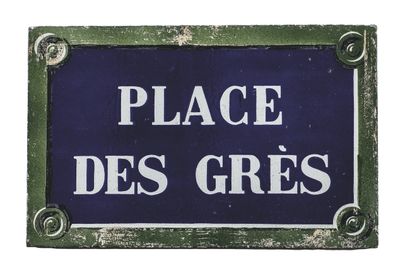PLAQUE NOMINATIVE DE LA PLACE DES GRÈS, PARIS
Lave...