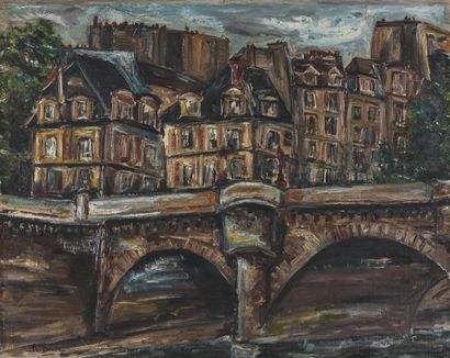 RAYMOND BESSE (1899-1969). Paris, le pont-Neuf,...
