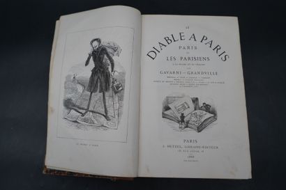 null GAVARNI PAUL (1804-1866) - GRANDVILLE JEAN-JACQUES (1803-1847), Le Diable à...