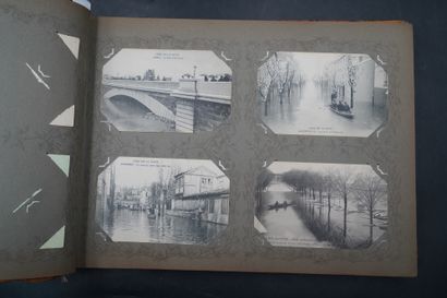 null ALBUM OF POSTCARDS OF THE 1910 FLOOD, PARIS
Oblong album, including eighty-seven...