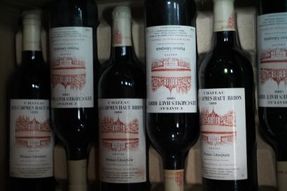 null 6 bouteilles, Pessac Léognan, Château les Carmes Haut Brion, 1989. En l'éta...