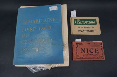 null SAMARITAINE, Livre d'or du centenaire, Paris 1970. On joint des cartes postales...