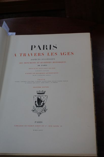 null HOFFBAUER F., Paris à travers les âges. Paris librairie Firmin Didot 1875-1882....