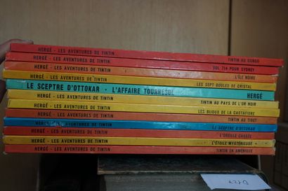 null BD, 12 albums Tintin, en l'état.
