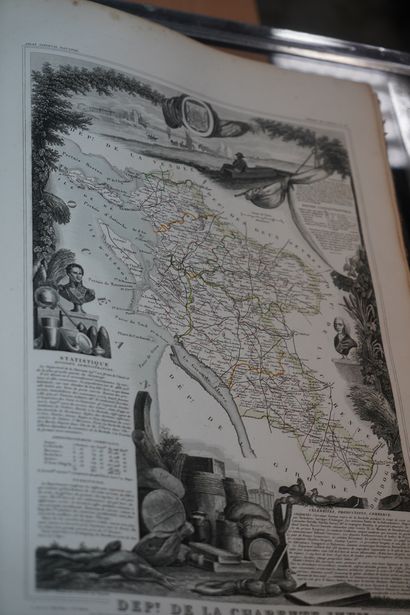 null (ATLAS) LEVASSEUR L., Atlas national illustré de 86 départements et es possessions...