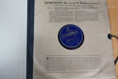 null Réunion de disques vinyles, dont Beethoven, la neuvième symphonie avec chœur...