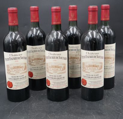 null Six bouteilles, Petit Faurie de Soutard, Grand Cru, Saint Emilion, 1998. En...