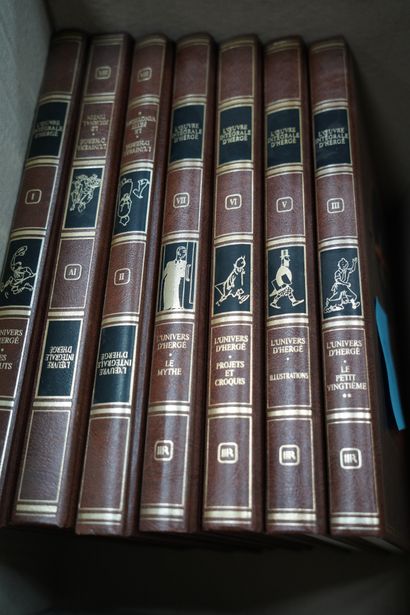 null L'univers d'Hergé, Rombaldi, Casterman, 7 volumes. En l'état.