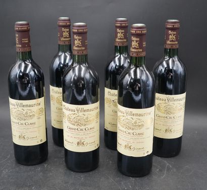 Six bouteilles, Château Villemaurine, Grand...