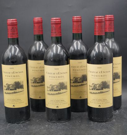 Six bouteilles, Château de l'Enclos, Pomerol,...