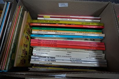 null Réunion de BD, Tintin, Spirou, Alix, … 6 cartons. En l'état.