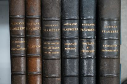 null GUSTAVE FLAUBERT, Œuvres complètes illustrées, six volumes, 1922-1923. En l...
