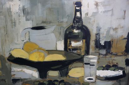 null ROGER QUINTAINE (1921-2005), Wisky n°71, huile sur toile, signée en bas à droite,...