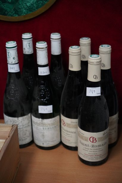 null 3 bouteilles d'Auxey-Duresses 2004, 2 bouteilles de Coulée de Serrand, Château...