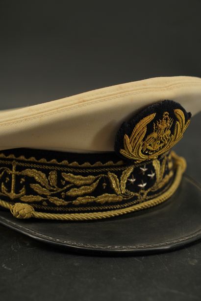 null France, casquette de Vice Amiral de l'Escadre de la Marine de Guerre.