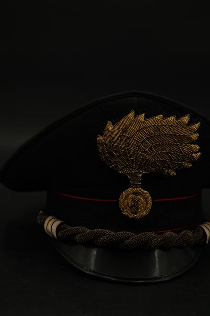 null Italie, casquette de colonel du corps des carabiniers.