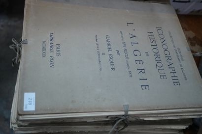 null Algérie, ESQUIER (Gabriel). Iconographie historique de l'Algérie. 3 volumes....