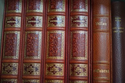null Montesquieu, De l’esprit des lois, éditions d’art Sefer, 4 volumes reliés, illustrés...