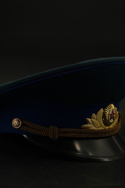 null Union Soviétique, casquette d'apparat de Maréchal des troupes blindées et d'artillerie...