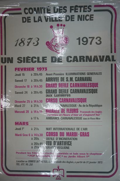 null COMITE DES FETES DE LA VILLE DE NICE

1873 - 1973 Un Siècle de Carnaval

Imp....