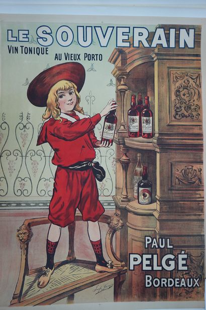 null LE SOUVERAIN. Vin Tonique au Vieux Porto. 

Paul Belgé Bordeaux. Années 1910....