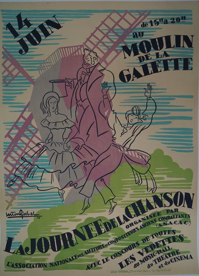 Gaston GIRBAL (1888-1978). Au Moulin de la...