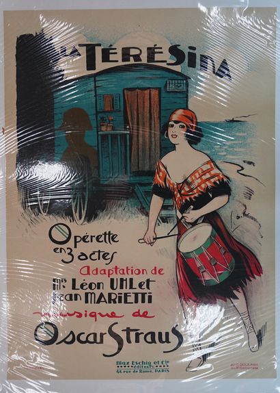 null LA THERESINA

Opérette en 3 actes, Musique de Oscar Straus

Affiche lithographique...