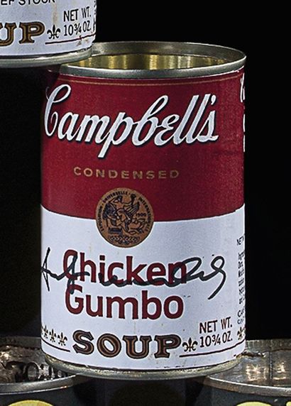 null Andy WARHOL (1928-1987), d’après. BOÎTE DE CONSERVE CAMPBELL’S – CHICKEN GUMBO...