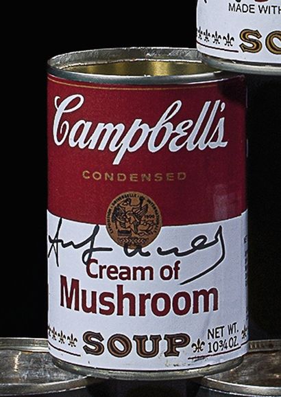 null Andy WARHOL (1928-1987), d’après. BOÎTE DE CONSERVE CAMPBELL’S – CREAM OF MUSHROOM...