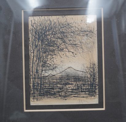 null JEAN CARZOU ( 1907 - 2000), Paysage montagneux, lithographie signée et numérotée...