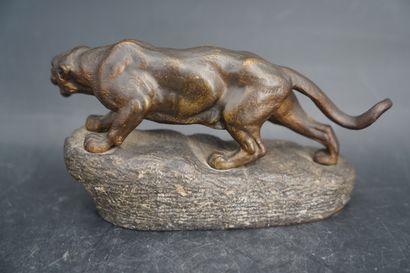 null Clovis-Edmond MASSON (1871-1932) d'après, sujet en bronze patiné figurant une...