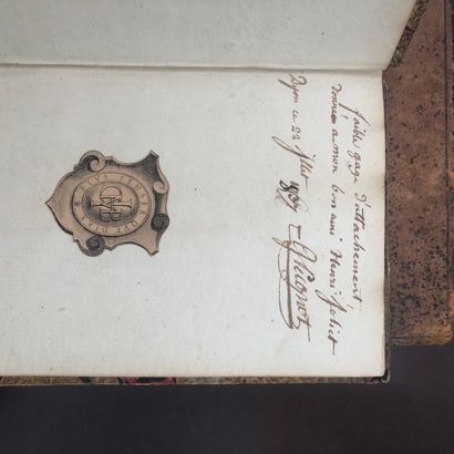 null Réunion de cinq volumes reliés, XIXe siècle, dont : Traité élémentaire du jeu...