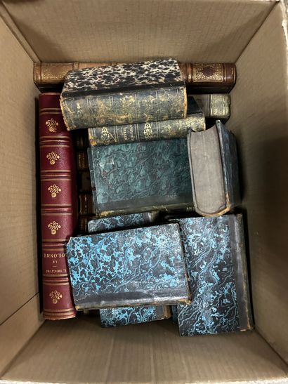 null Six cartons de livres reliés XIXe siècle et divers dont : Les maîtres humoristiques...