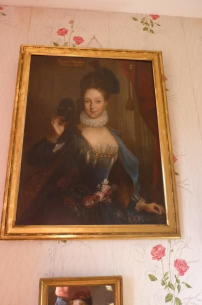 Ecole française du XVIIIe s Portrait de Marie O'Murphy, comtesse d'Ayat, en tenue...