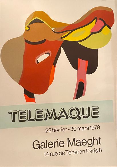 null Hervé TÉLÉMAQUE (1937-2022), d’après
Affiche d’exposition à la galerie Maeght,...