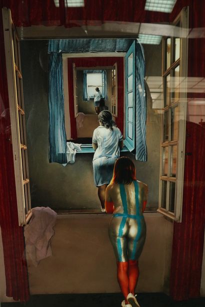 null Alain FERET (1955-2021)
Femmes aux fenêtres
Tirage sous verre acrylique brillant,...