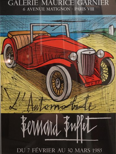 null Affiche d'exposition Bernard Buffet L'automobile, galerie Maurice Garnier, 6...