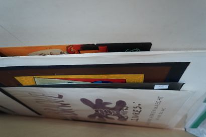 null Réunion de lithographies en couleurs, dont : JC Quilici ; Charlie Hebdo, 24...