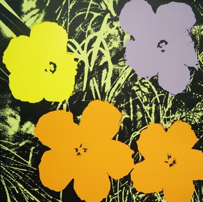 null Andy WARHOL (1928-1987) d’après. SUNDAY B MORNING Edition. 
Floxers,
Cinq sérigraphies...