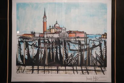 null Bernard BUFFET (1928-1999)
Isola di San Giorgio, Venezia
Estampe gravée sous...