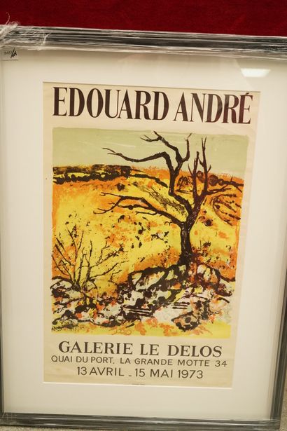 null Edouard ANDRÉ (XXe siècle)
Paysage 
Estampe en couleur signée en bas à droite...