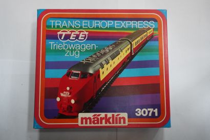 null MÄRKLIN

Trans Europ Express, échelle H0, référence 3071, dans sa boite d'origine...
