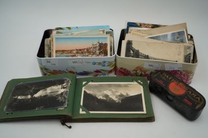 null Réunion de cartes postales dont Alpes, Nice, Berne, Paris, Marseille etc. On...