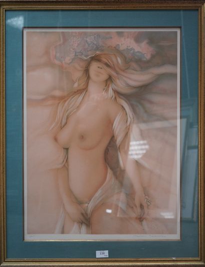 null Alain Renoux (né en 1944), Femme nue, lithographie marquée Epreuve d'artiste...